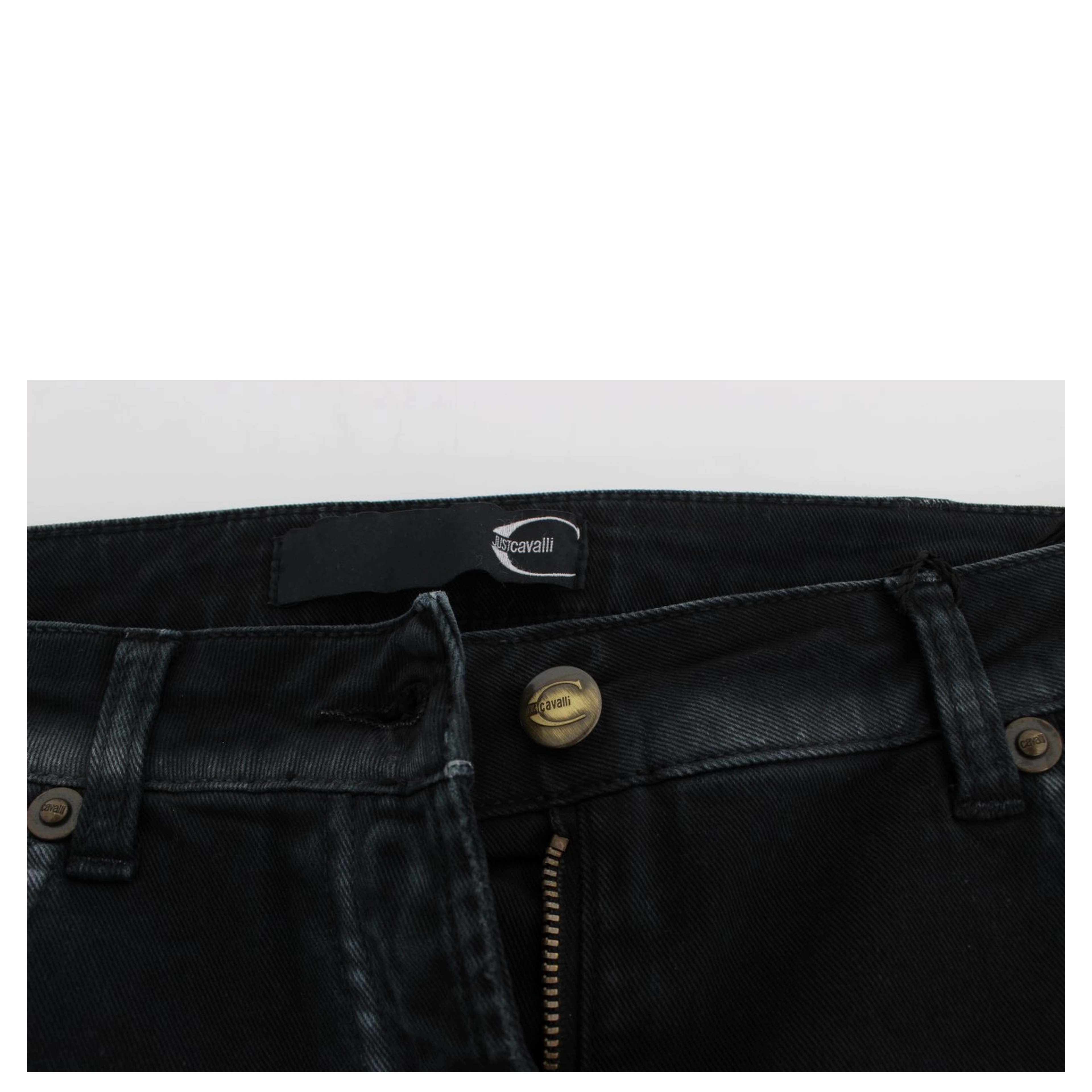 Blue Cotton Stretch Baggy Relax Jeans