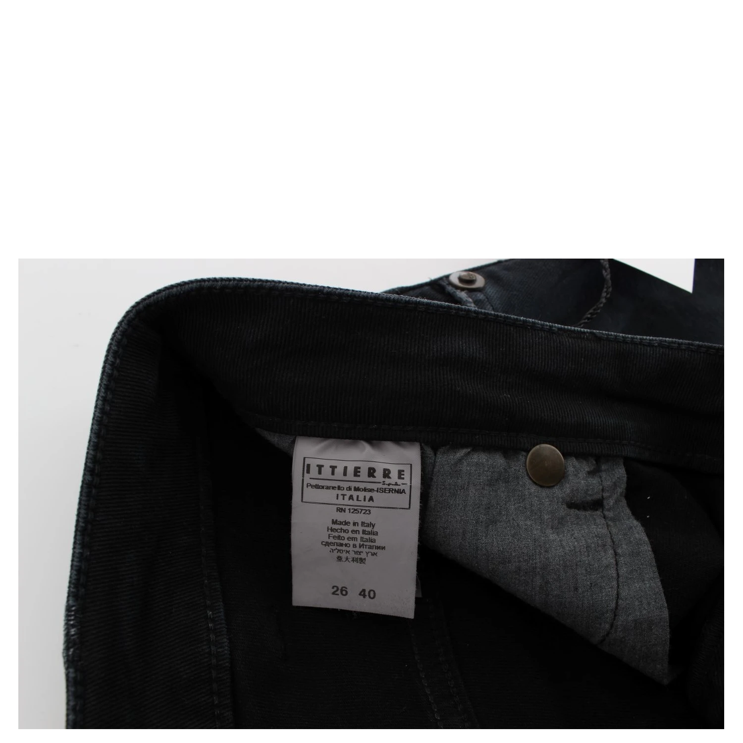 Blue Cotton Stretch Baggy Relax Jeans