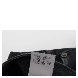 Blue Cotton Stretch Baggy Relax Jeans