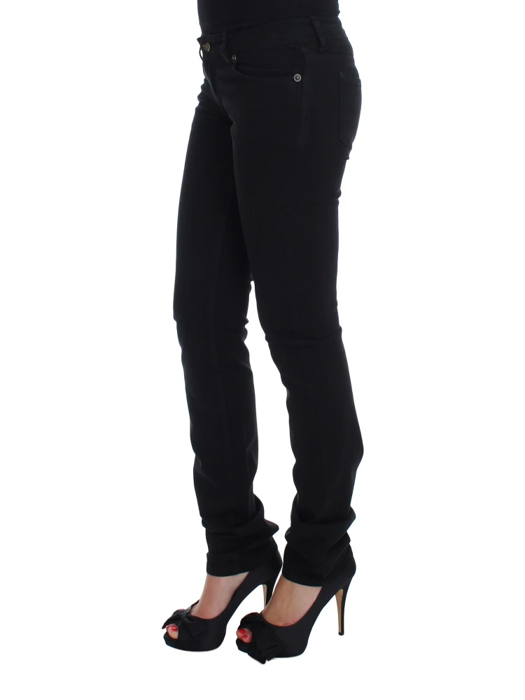 Black Cotton Stretch Slim Skinny Fit Jeans alternative