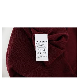 Red Sleeveless Crewneck Vest Pullover