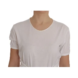 White Cotton Silk T-Shirt