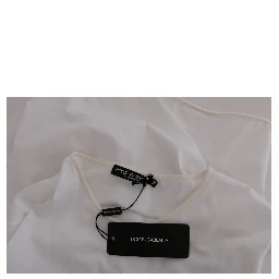 White Cotton Silk T-Shirt