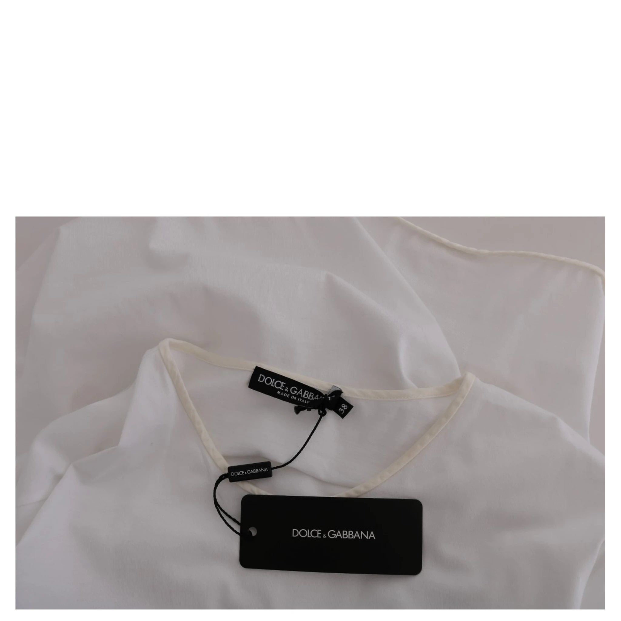 White Cotton Silk T-Shirt