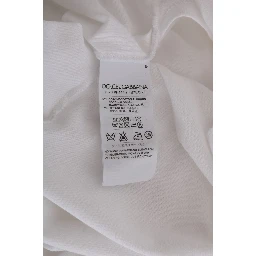 White Cotton Silk T-Shirt