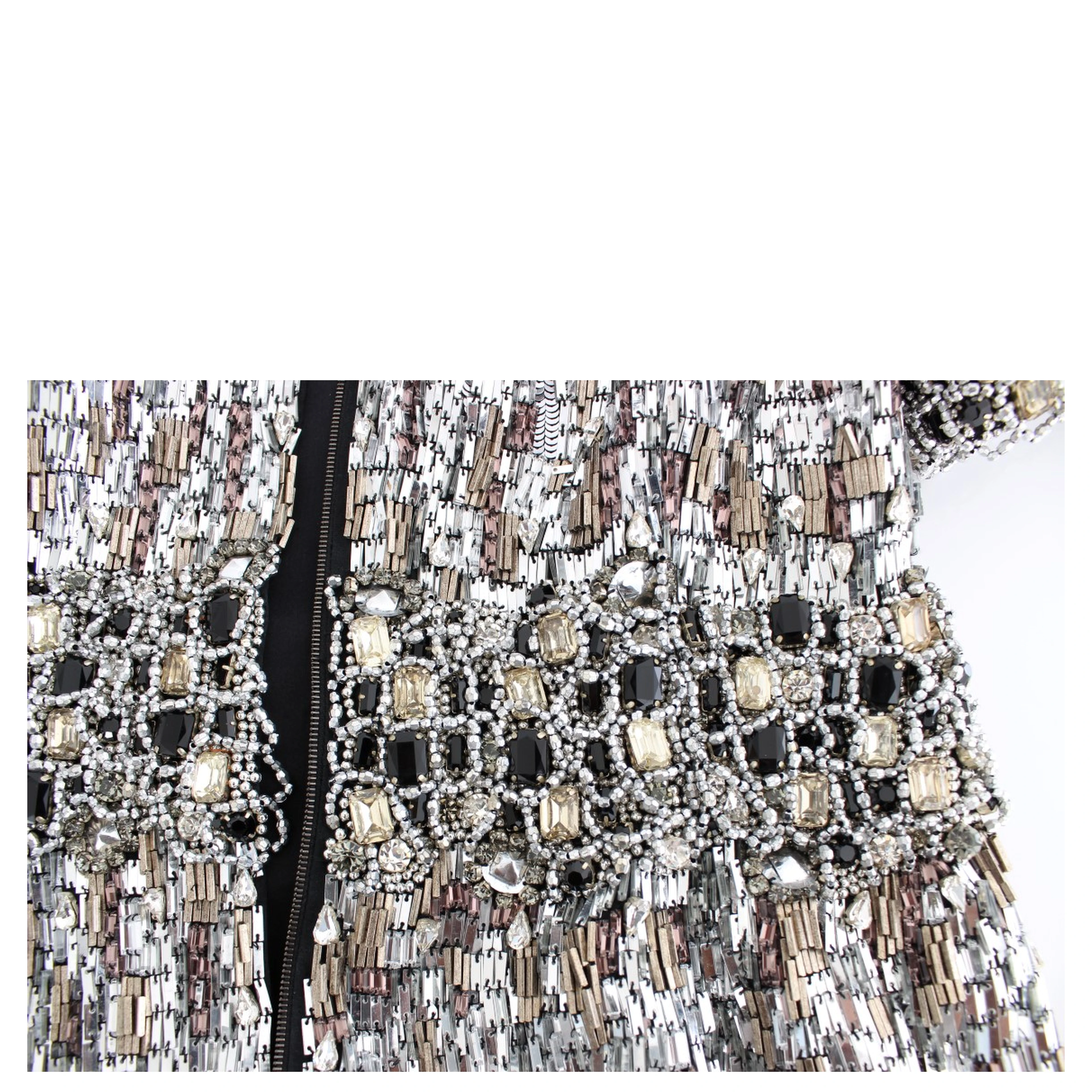 Crystal Silver Runway Handmade Dress