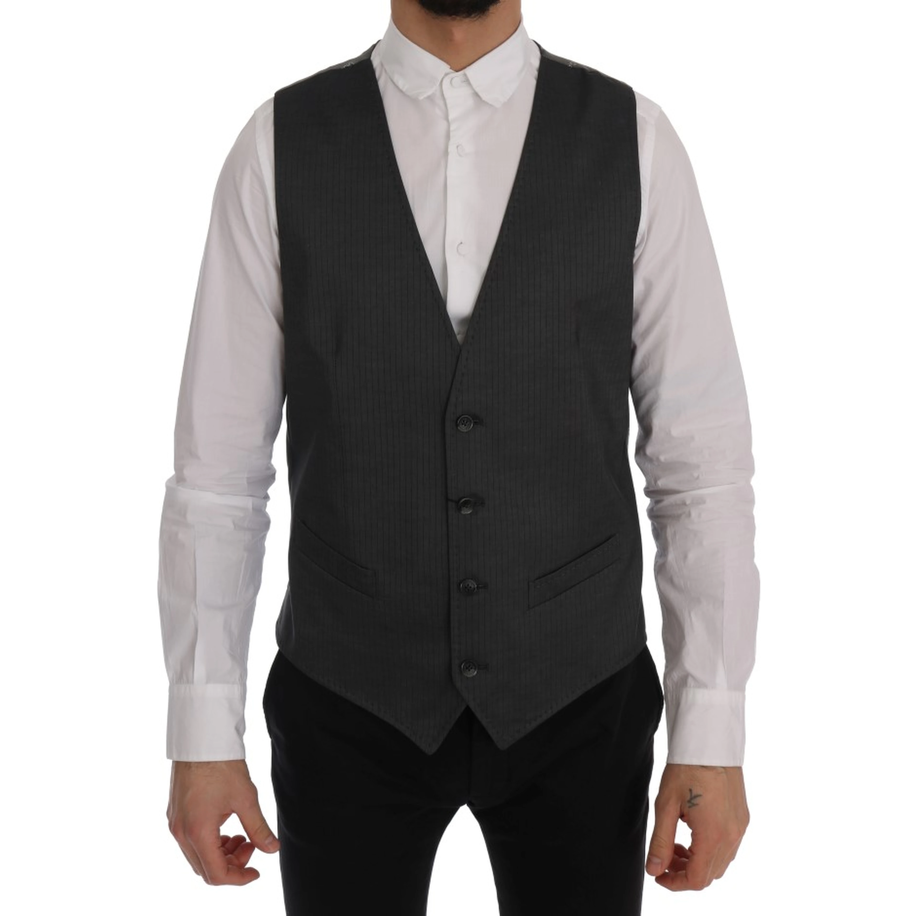 Gray STAFF Cotton Rayon Vest