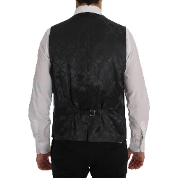 Gray Wool Stretch Vest