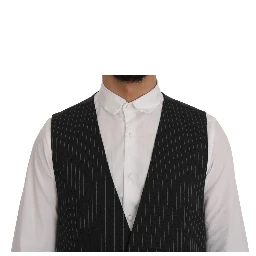 Gray Wool Stretch Vest