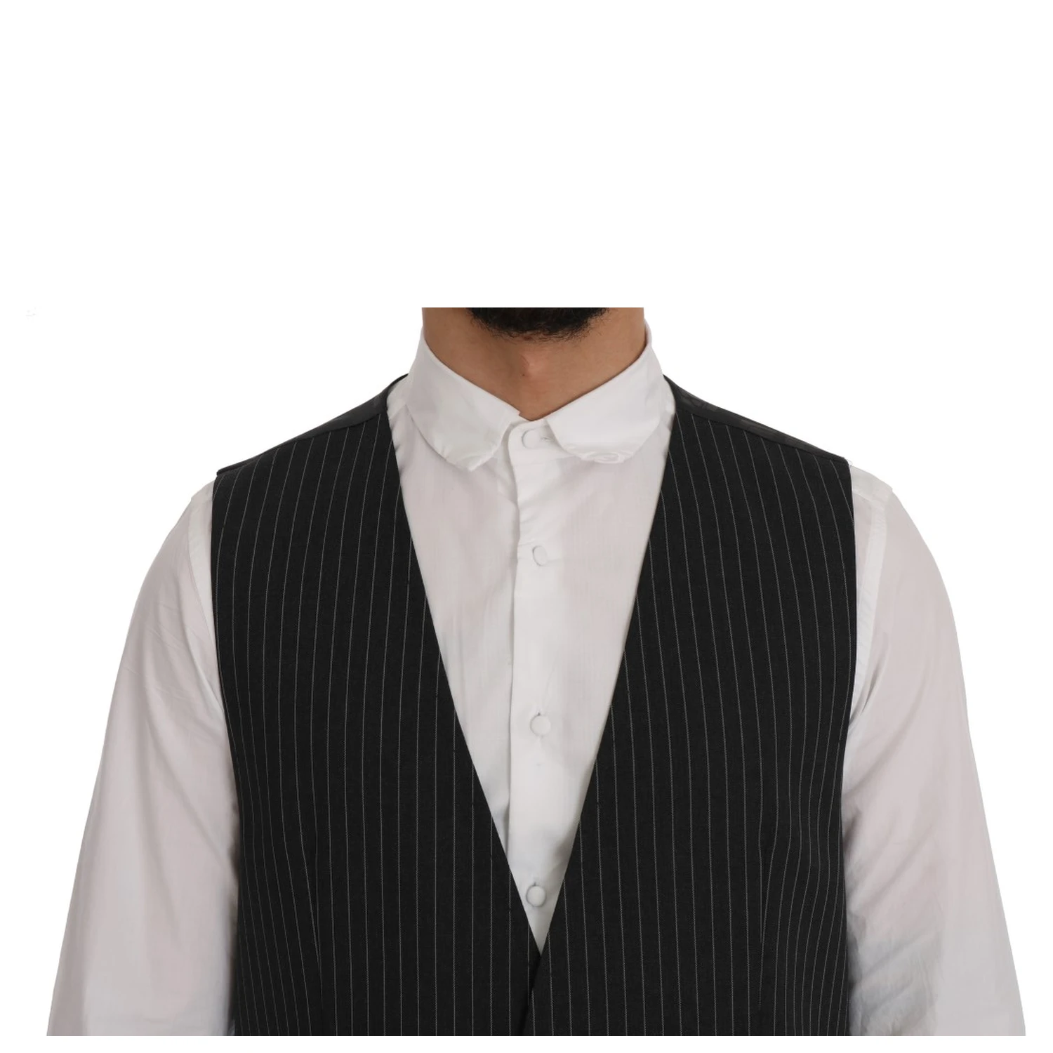 Gray Wool Stretch Vest
