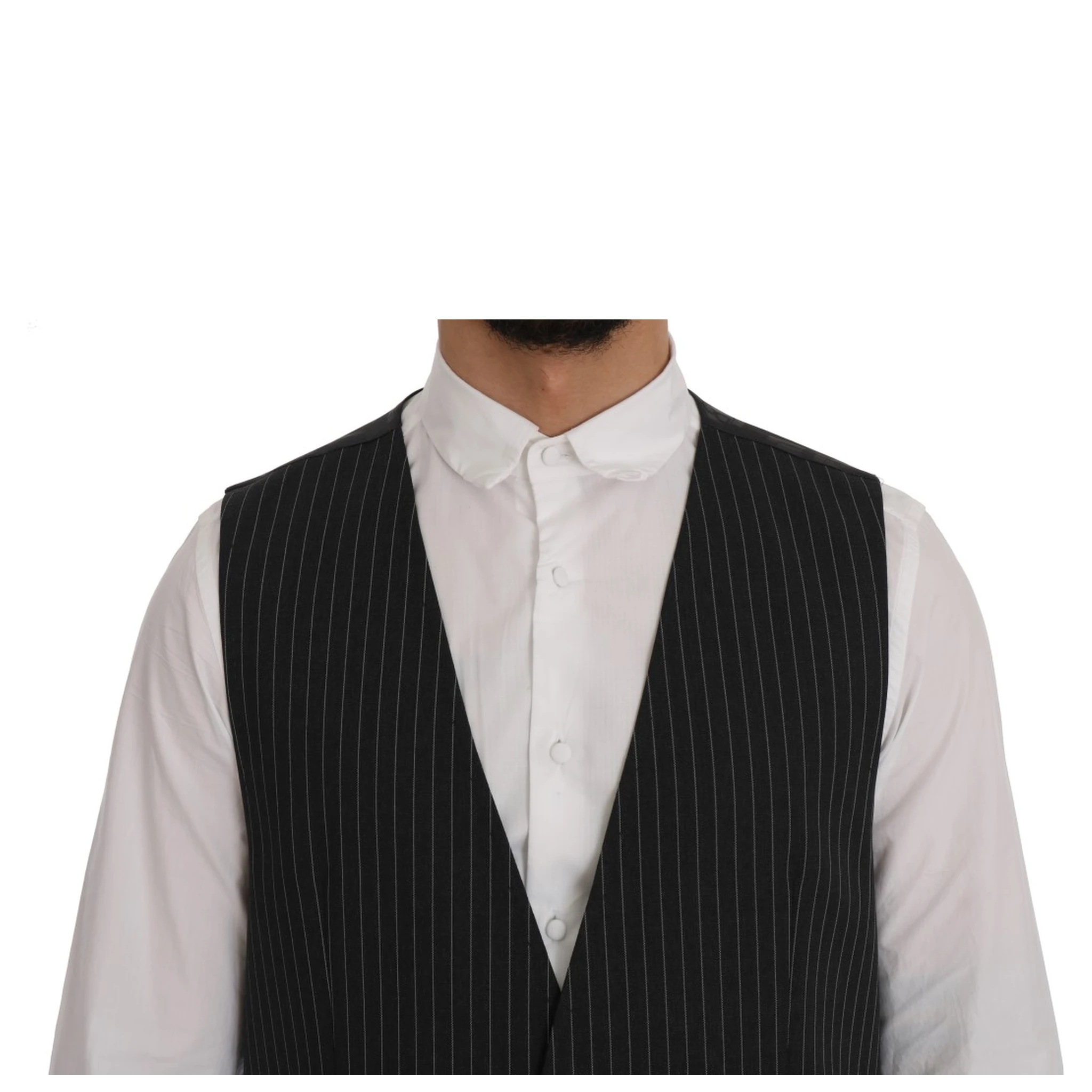 Gray Wool Stretch Vest