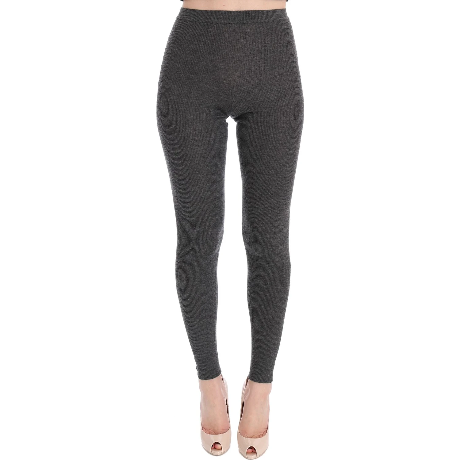 Gray Cashmere Stretch Tights