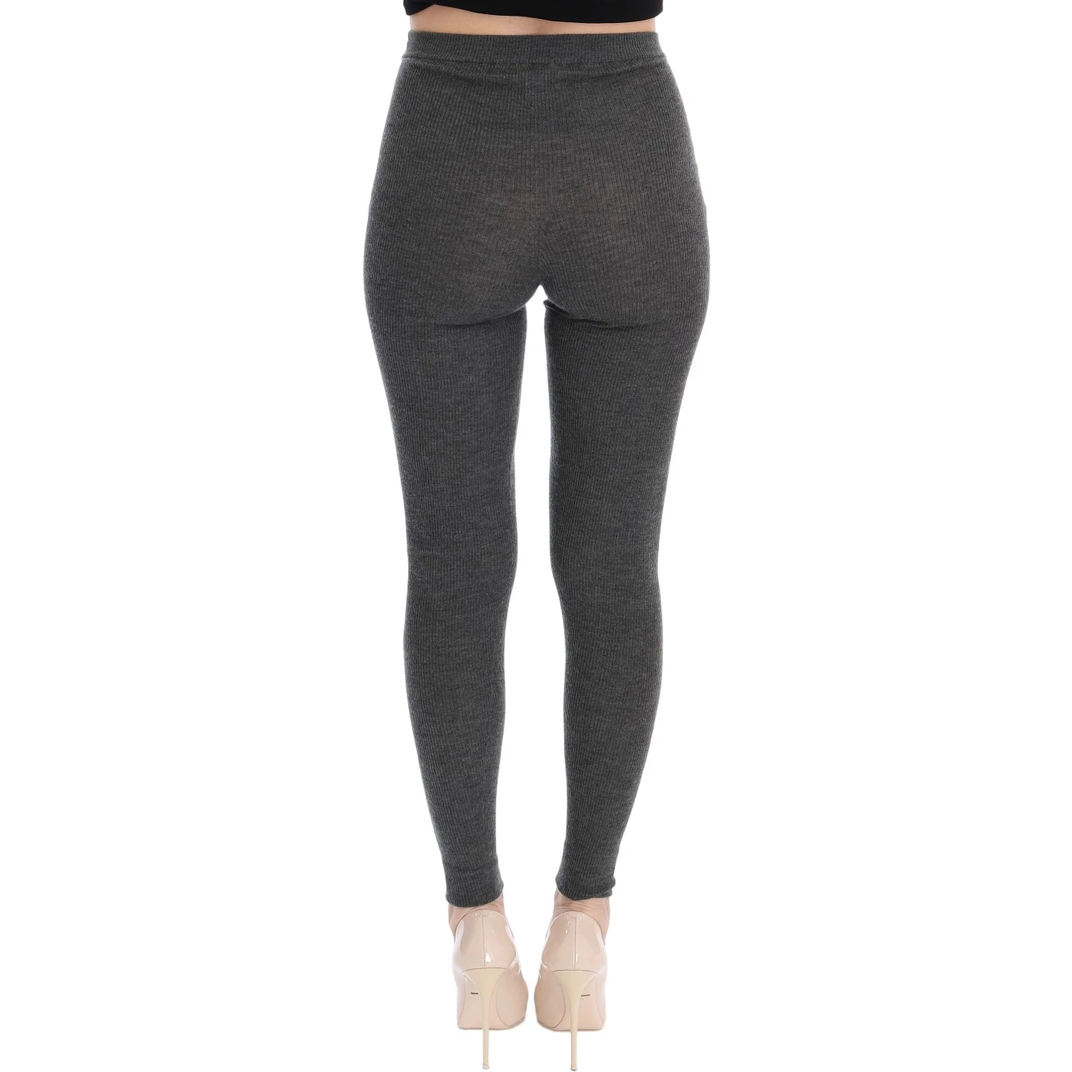 Gray Cashmere Stretch Tights