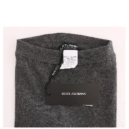 Gray Cashmere Stretch Tights