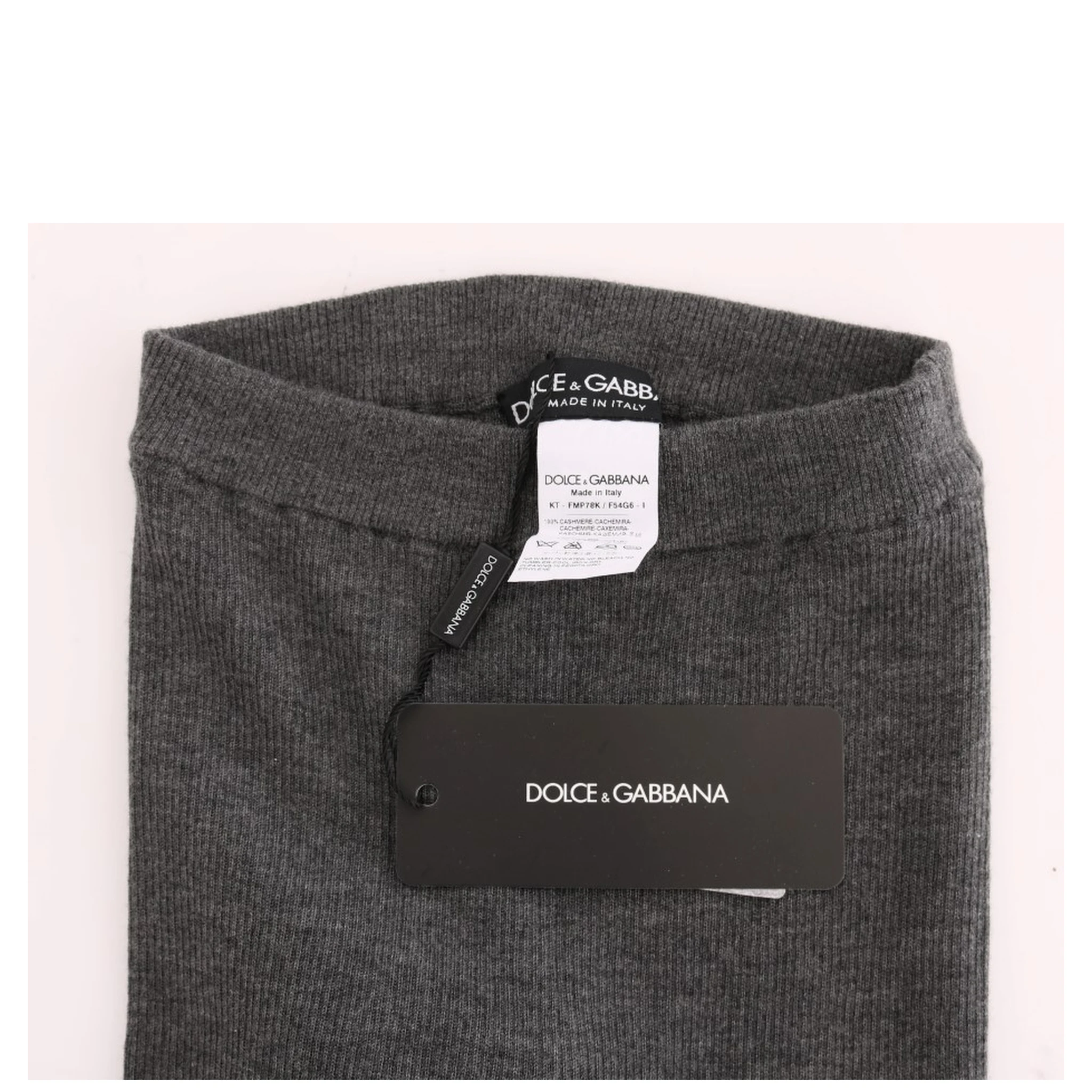 Gray Cashmere Stretch Tights