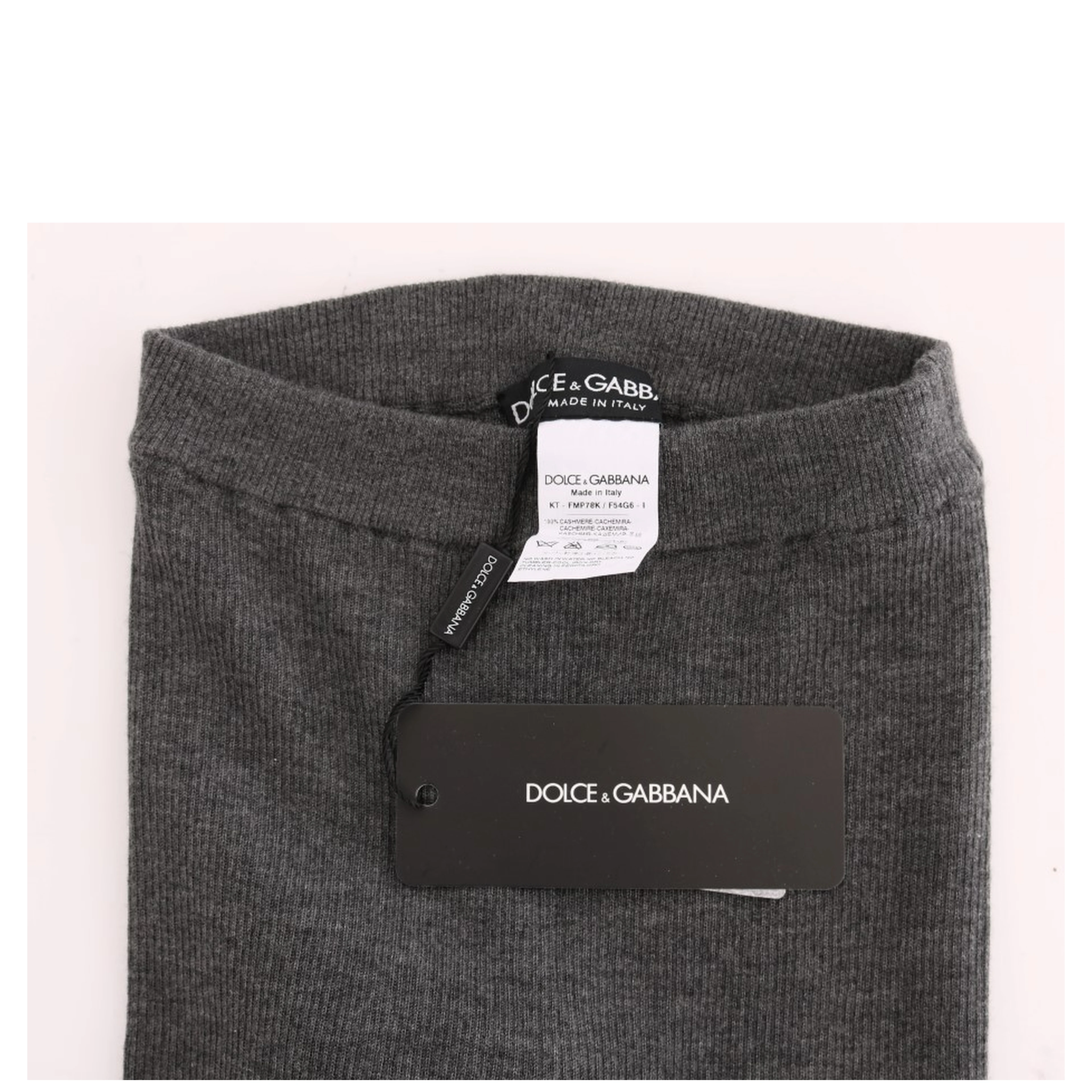 Gray Cashmere Stretch Tights