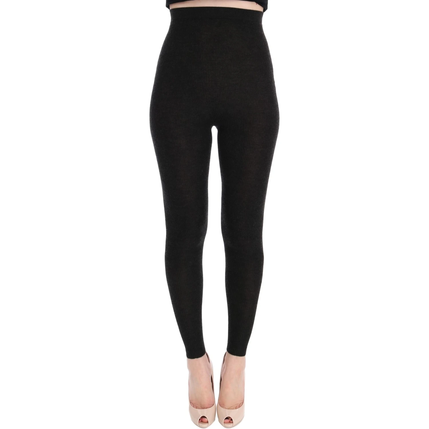 Gray Cashmere Stretch Tights