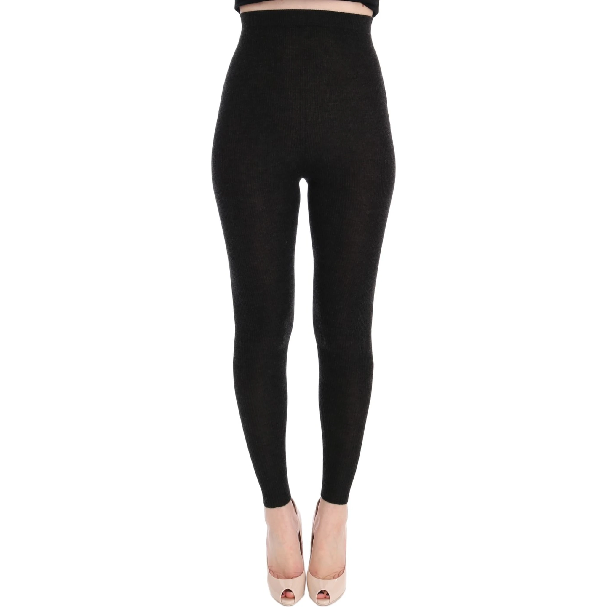 Gray Cashmere Stretch Tights