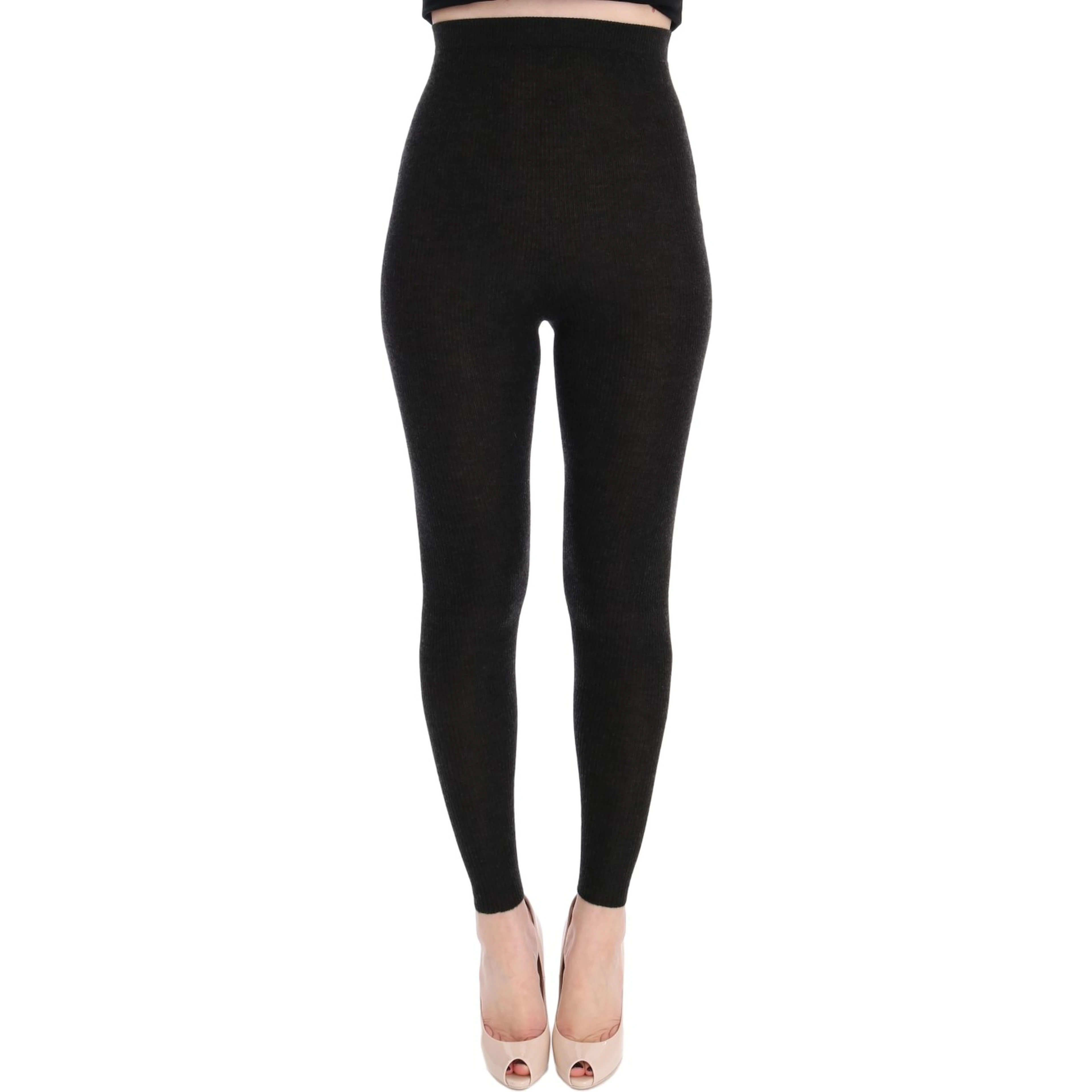 Gray Cashmere Stretch Tights