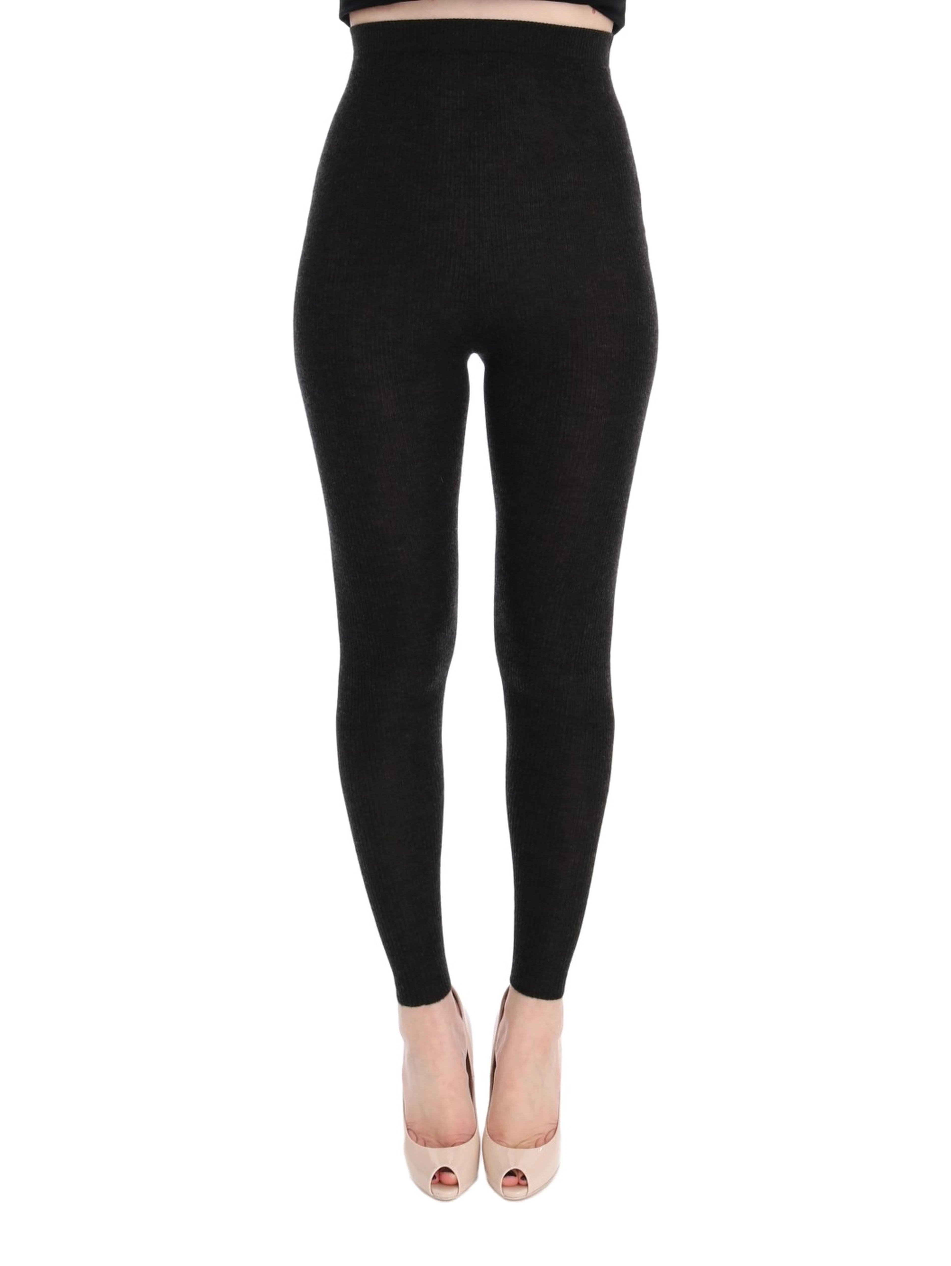 Gray Cashmere Stretch Tights