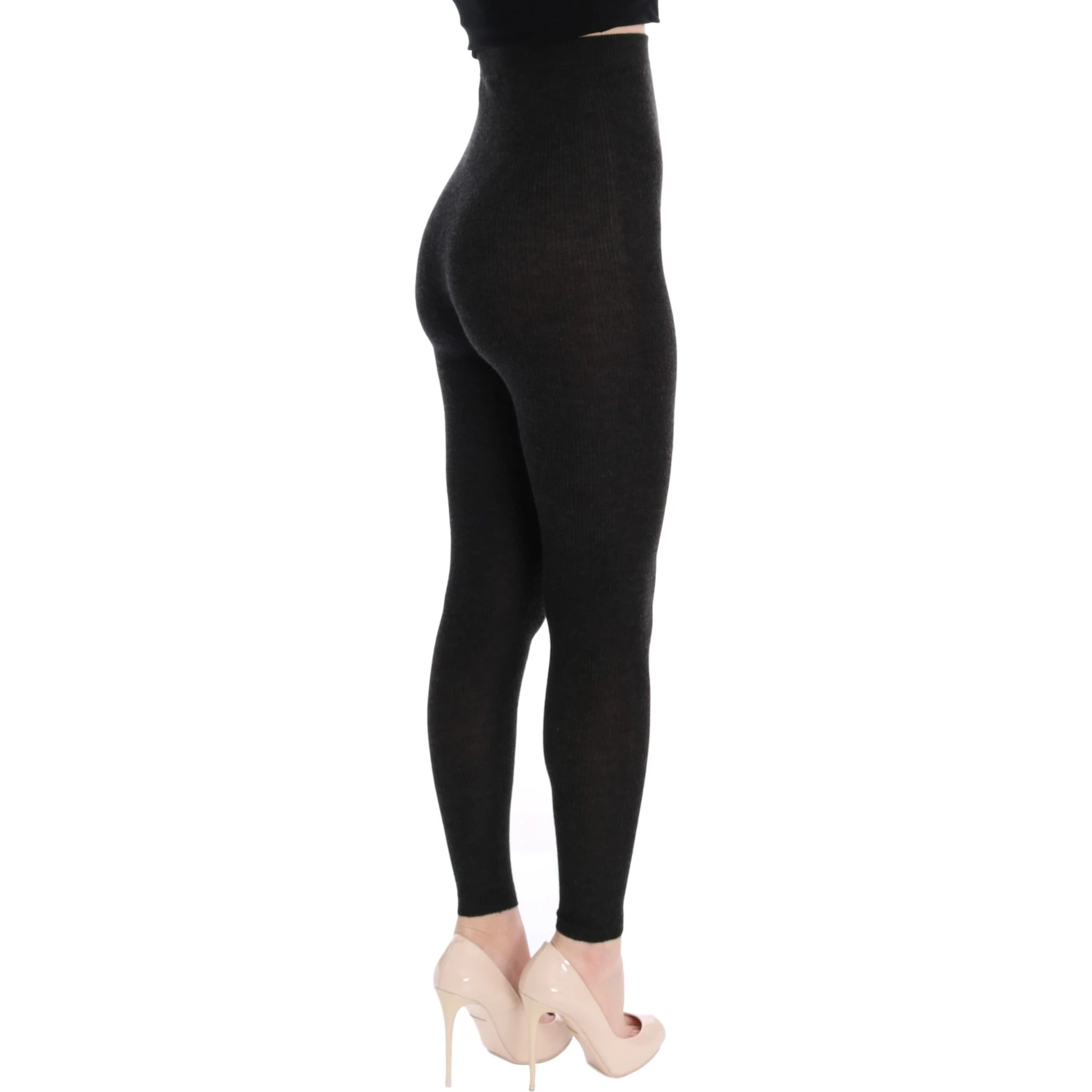 Gray Cashmere Stretch Tights