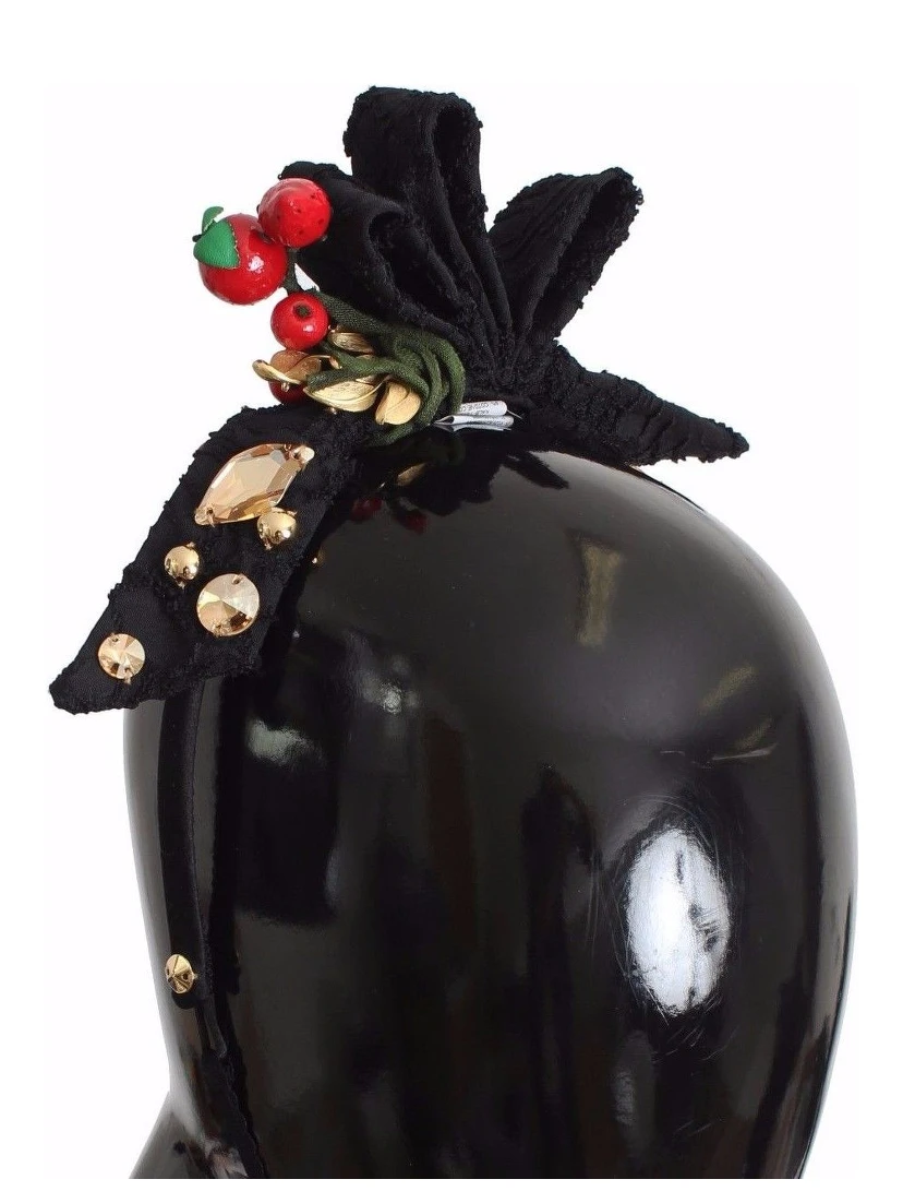 Diadem Headband Tiara Berry Fruit Crystal Bow Hair