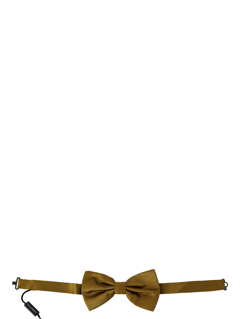 Yellow Mustard 100% Silk Butterfly Papillon Men Bow Tie