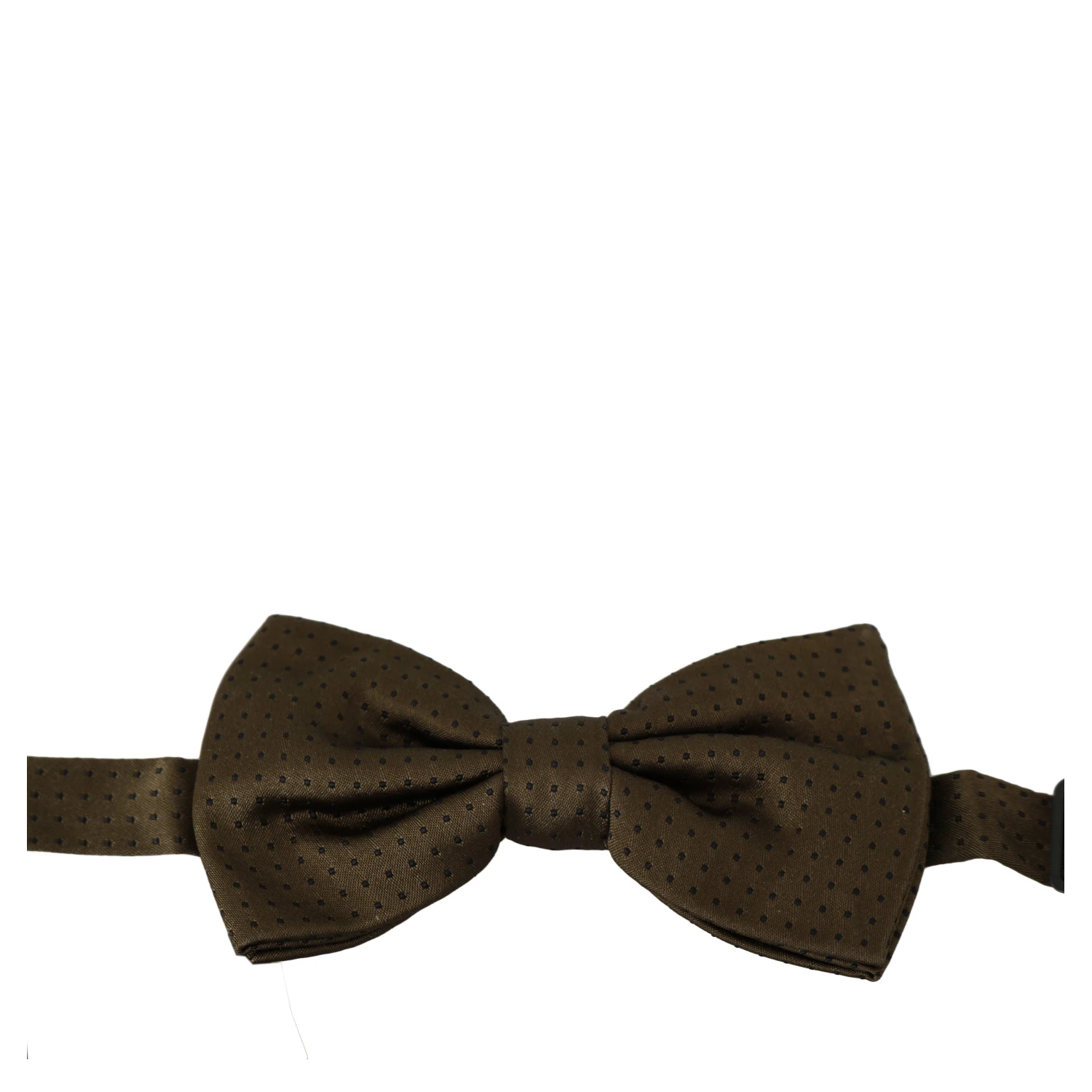 Brown Polka Dots Silk Adjustable Neck Papillon Men Bow Tie