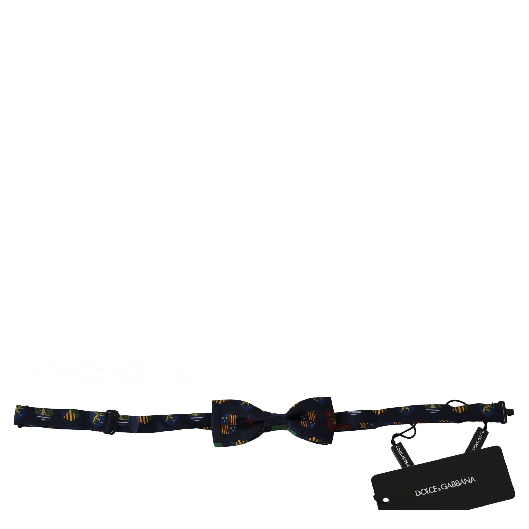 Blue Flags 100% Silk Adjustable Neck Papillon Men Bow Tie