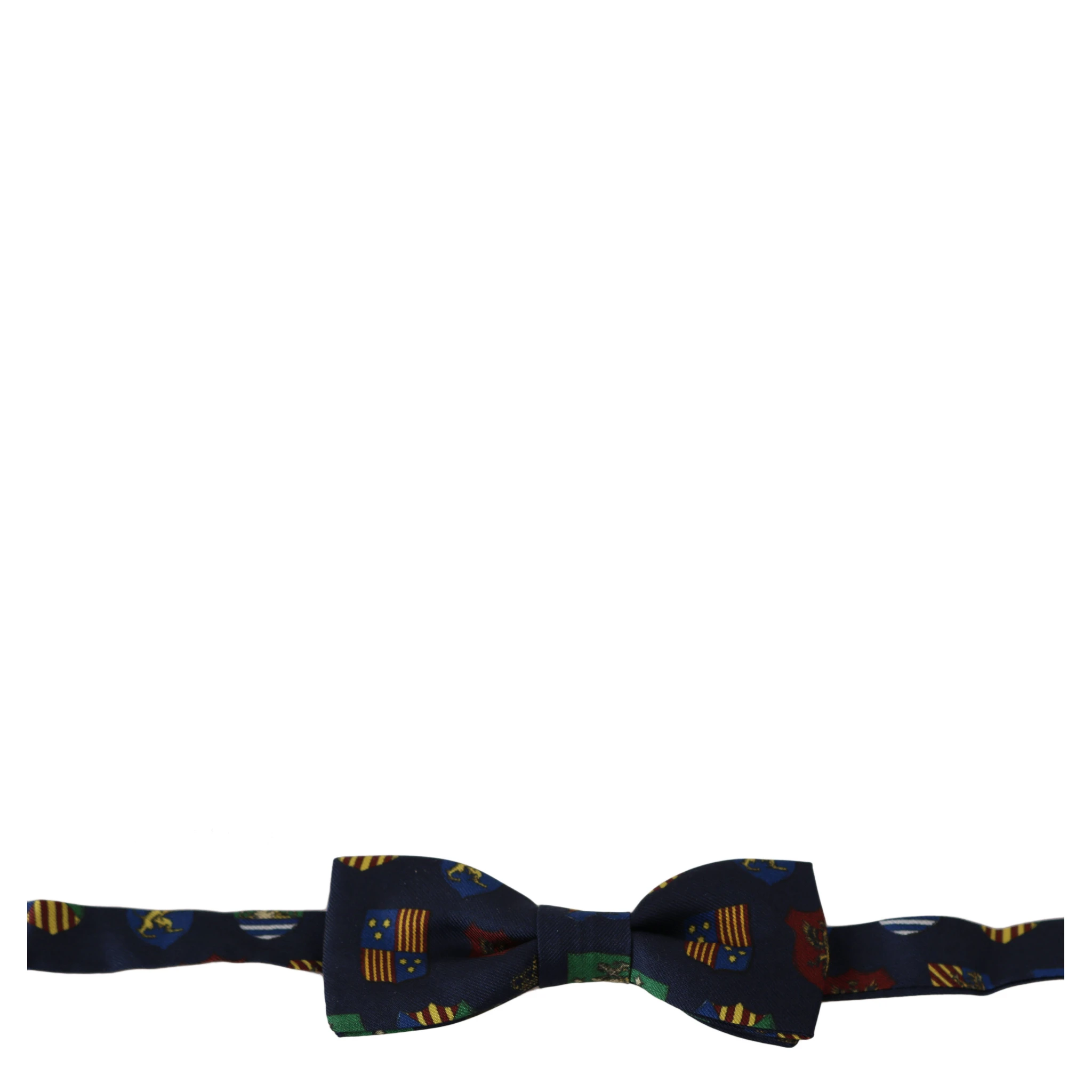 Blue Flags 100% Silk Adjustable Neck Papillon Men Bow Tie