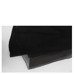 Black White Floral Silk Sheath Gown Dress