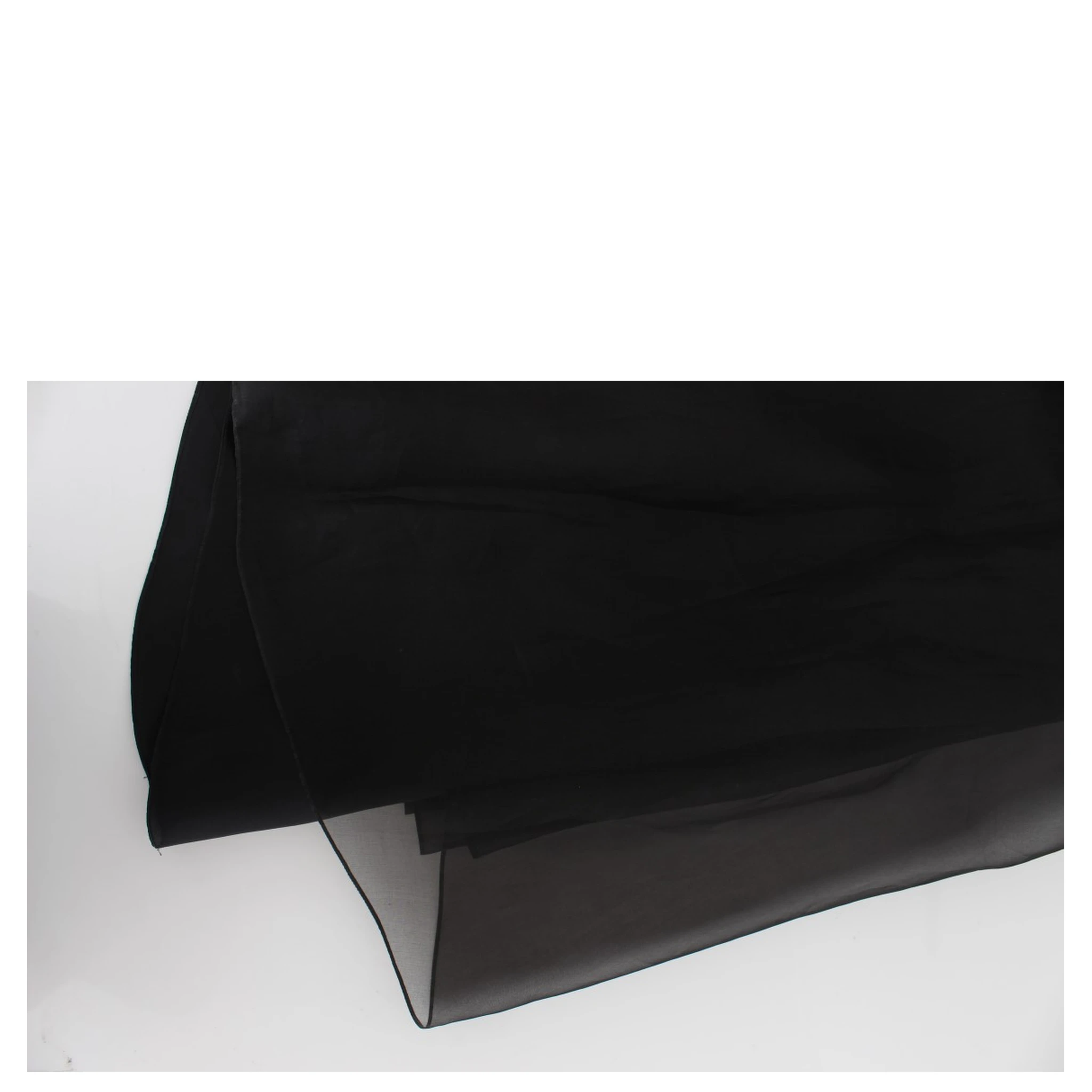 Black White Floral Silk Sheath Gown Dress