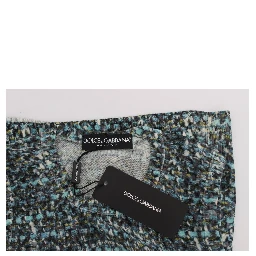 Blue Wool Sweater Sleeveless Pullover