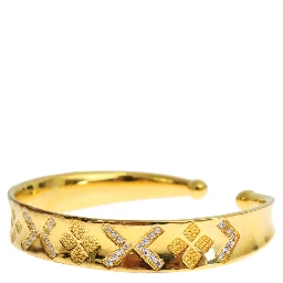 CZ Gold Sterling 925 Silver Bangle Bracelet