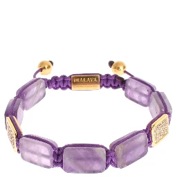 CZ Amethyst 18K Gold 925 Bracelet