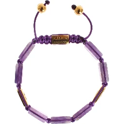 CZ Amethyst 18K Gold 925 Bracelet