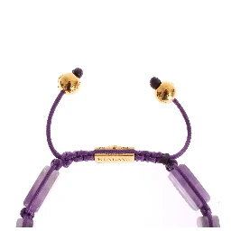 CZ Amethyst 18K Gold 925 Bracelet
