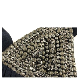 Navy Blue Studs Embellished Top Blouse