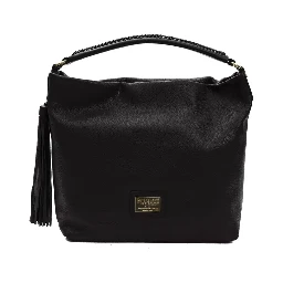 Black Leather Shoulder Bag