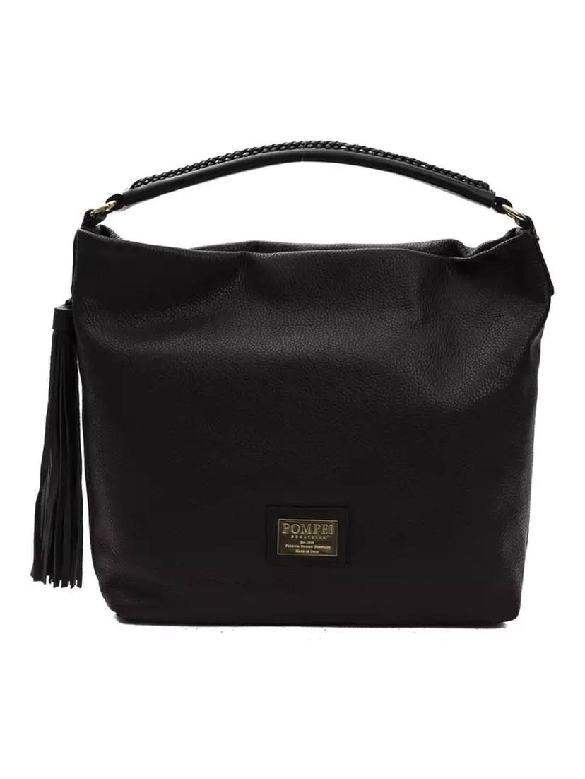 Black Leather Shoulder Bag