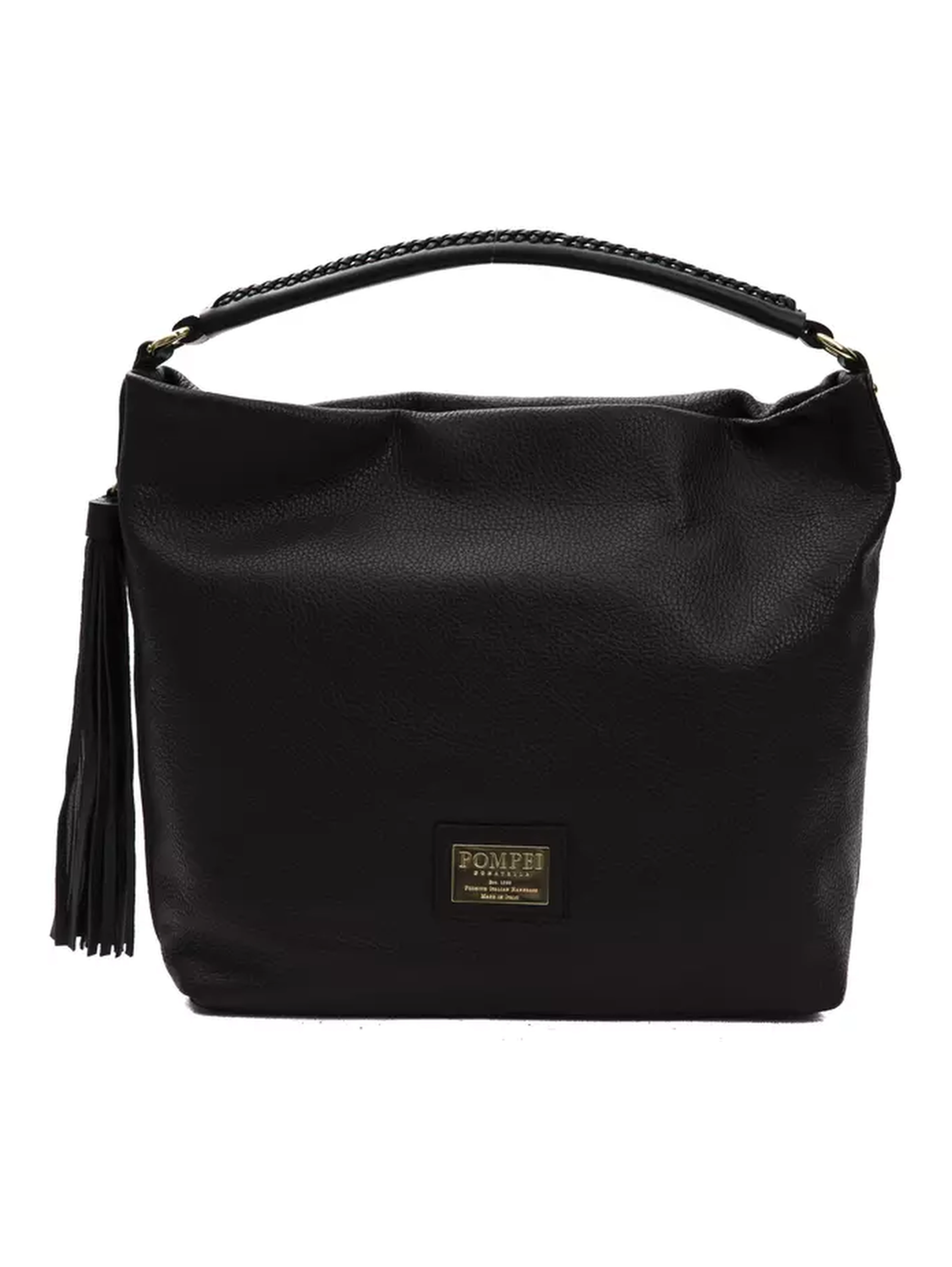 Black Leather Shoulder Bag