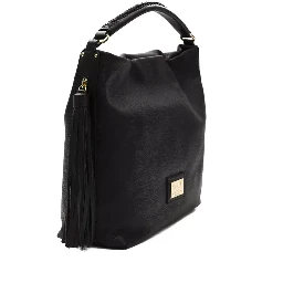 Black Leather Shoulder Bag