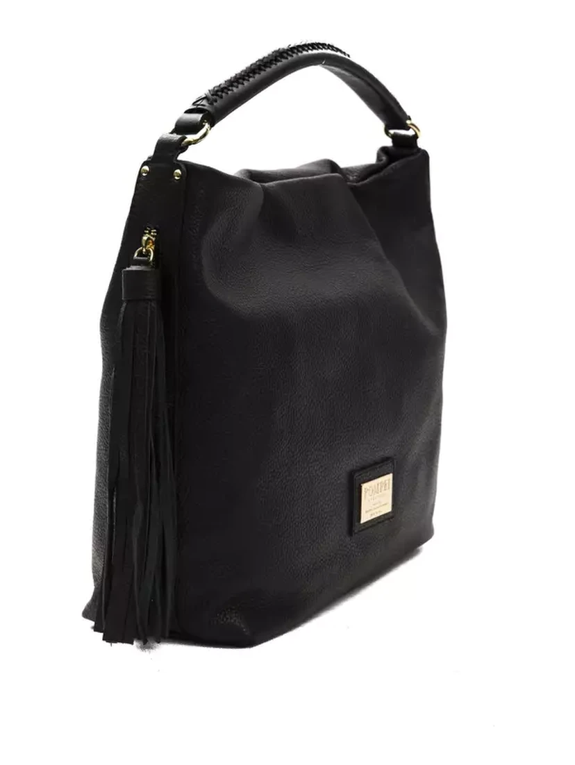 Black Leather Shoulder Bag