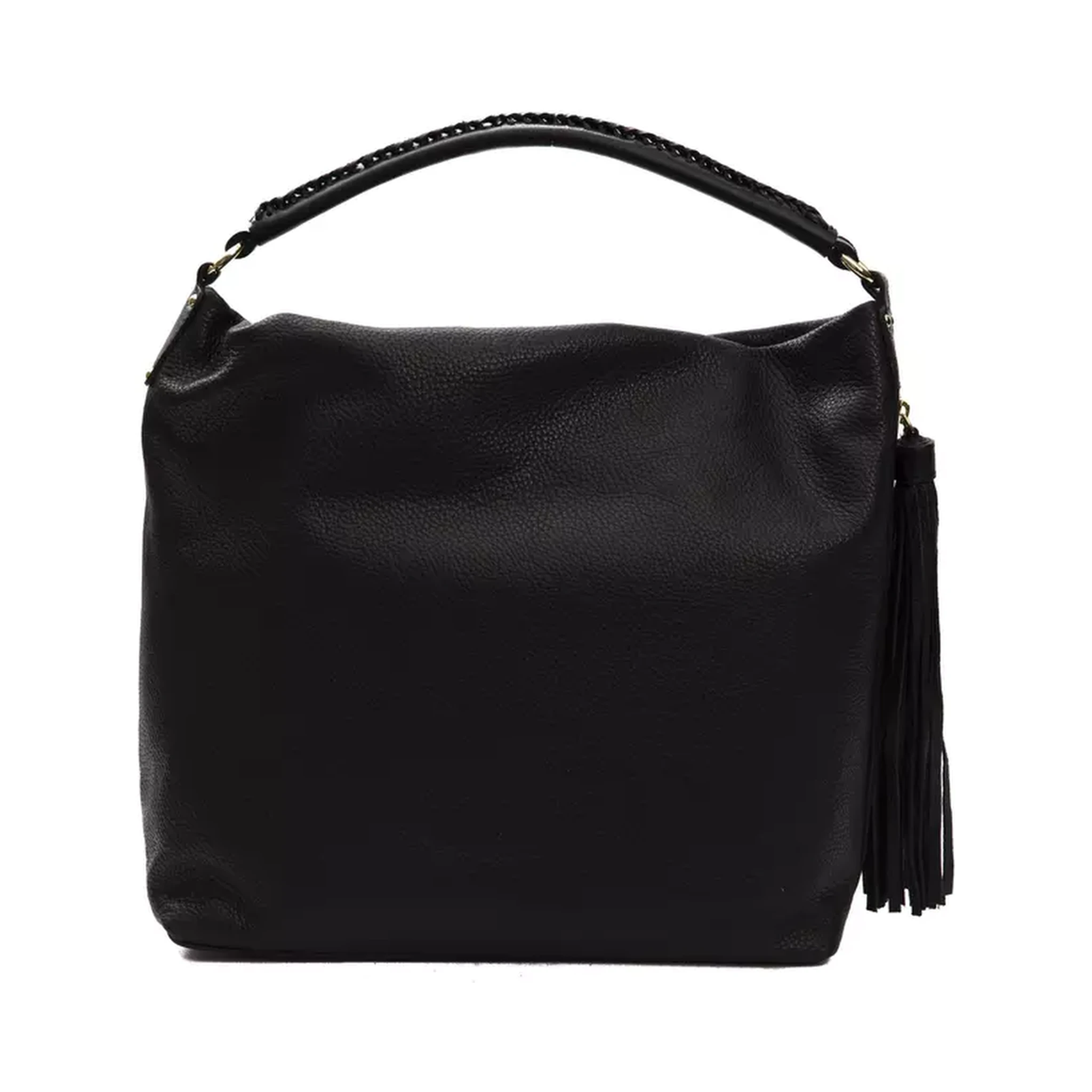Black Leather Shoulder Bag