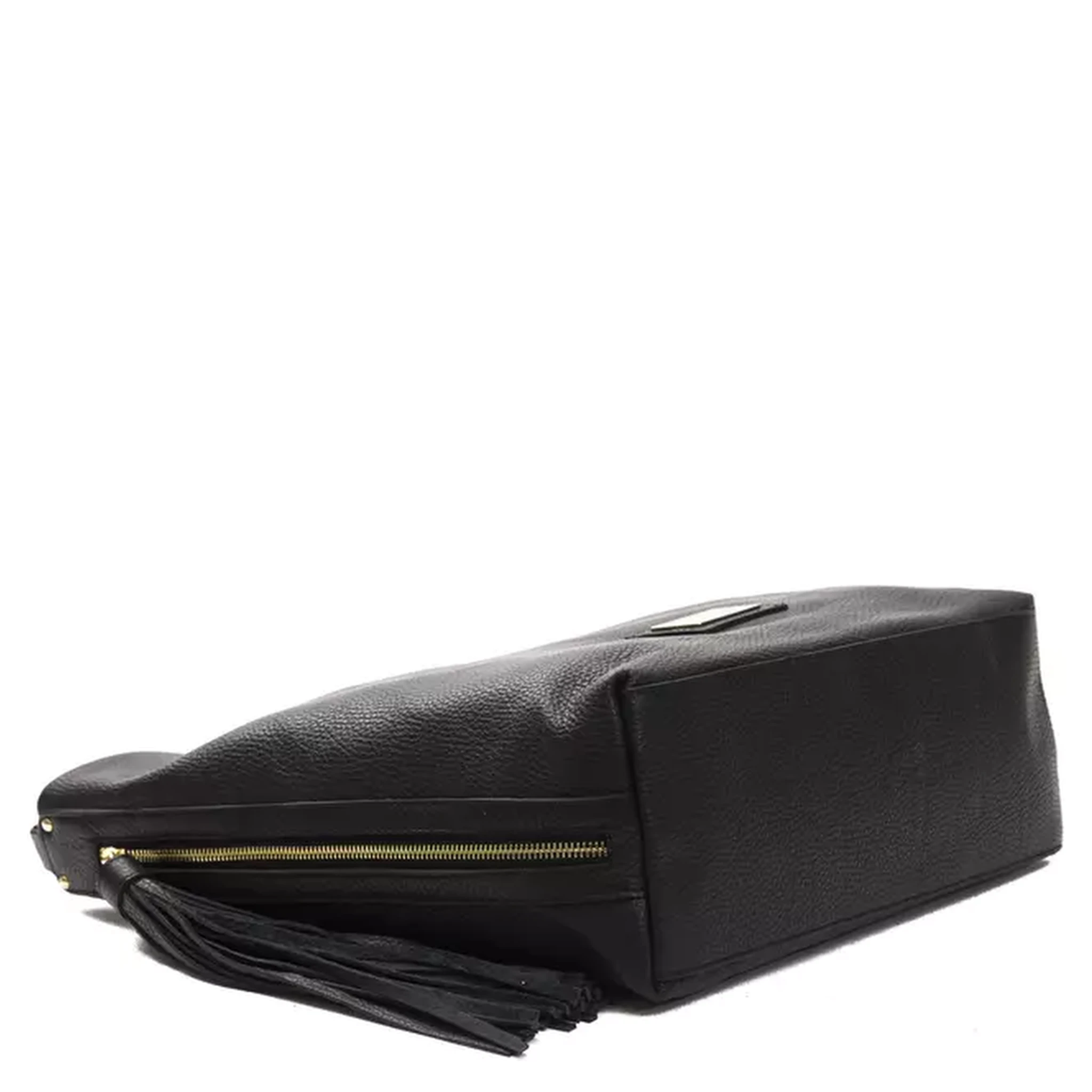 Black Leather Shoulder Bag
