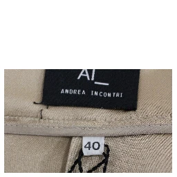 Brown Silk Solid Mini Pleated Skirt