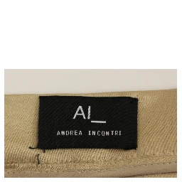 Brown Silk Solid Mini Pleated Skirt