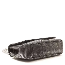 Gray Leather Crossbody Bag