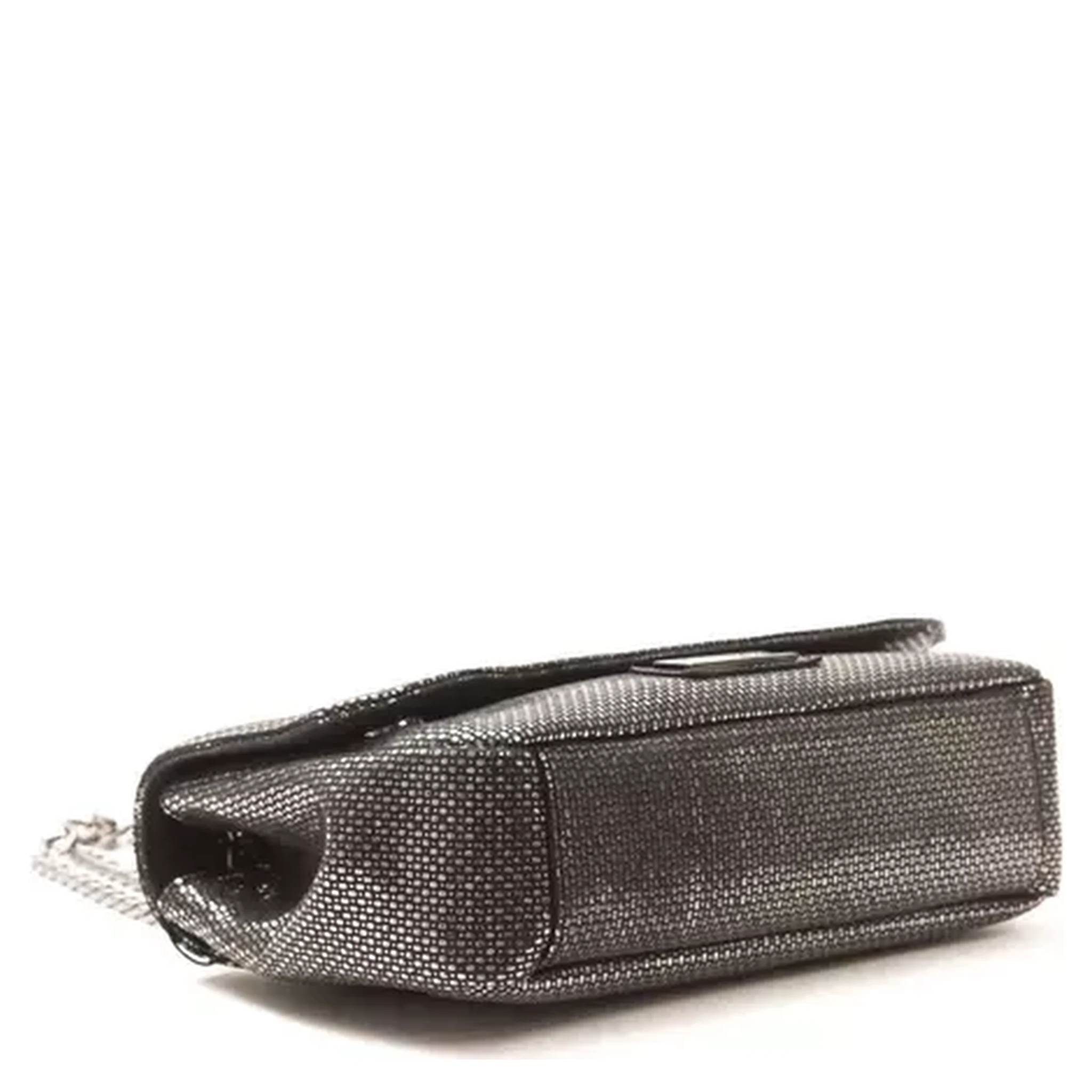 Gray Leather Crossbody Bag