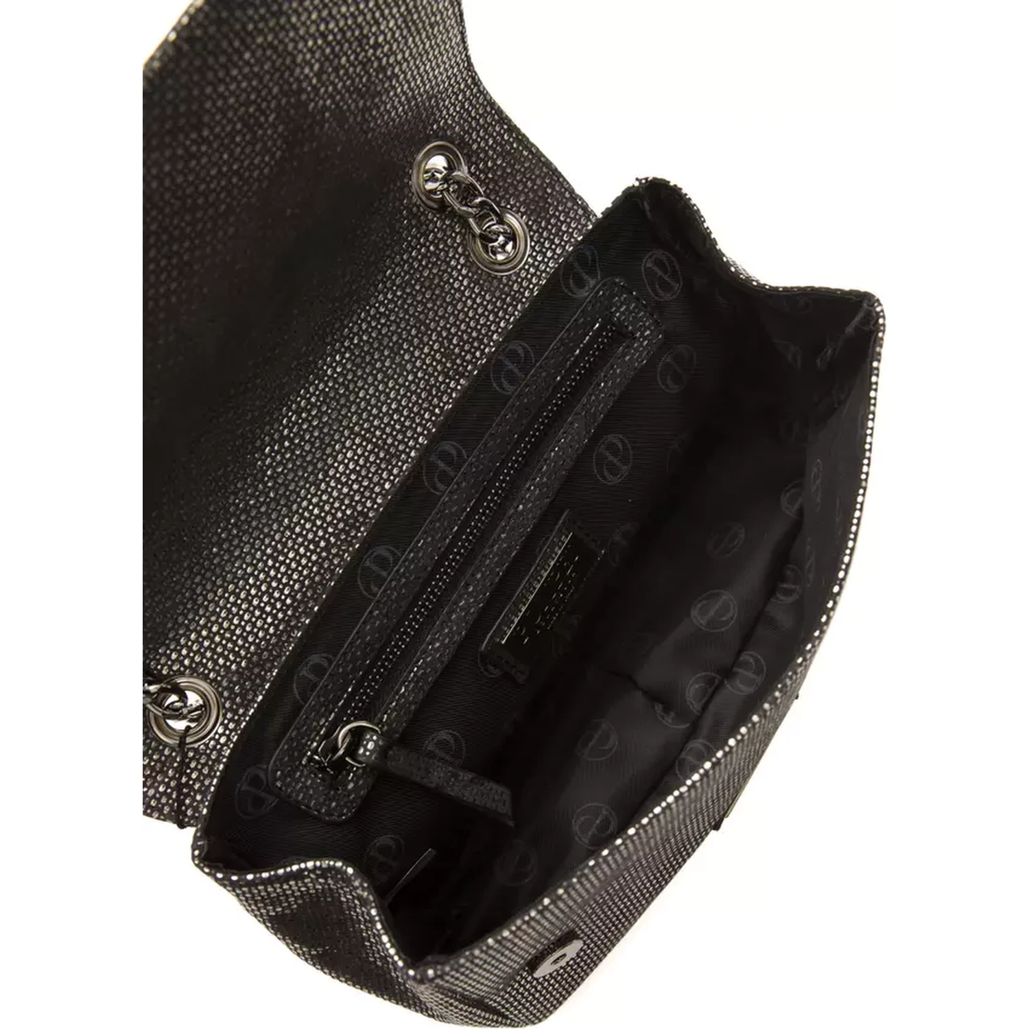 Gray Leather Crossbody Bag